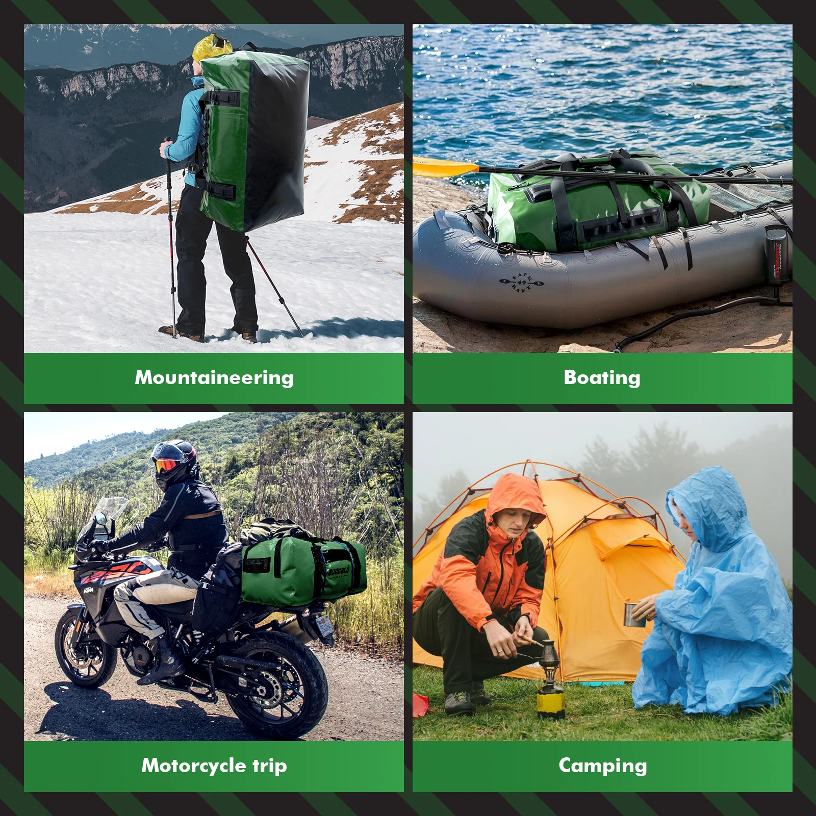 159QT Duffel Bag With Waterproof Zipper - Image 6