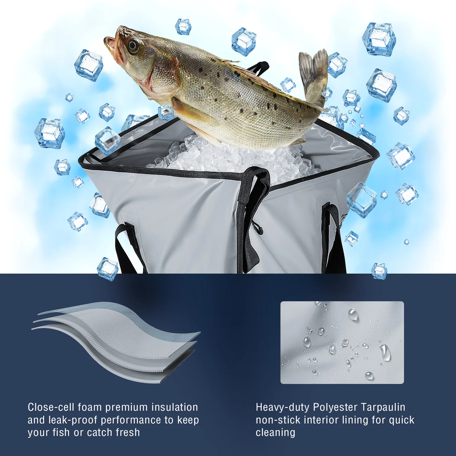 20''Fish Cooler Bag For Fish Bait - Image 3