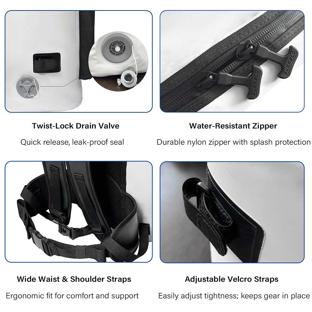 21QT Fish Cooler Backpack, Fish Kill Bag - Image 4