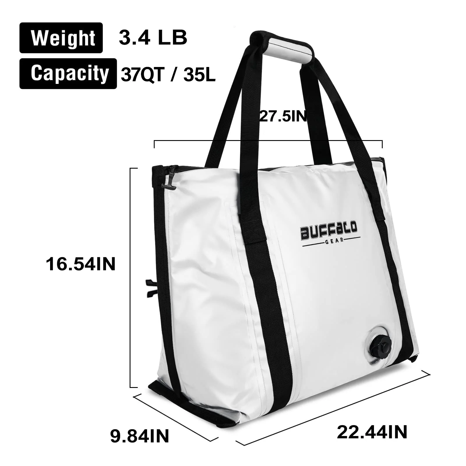 37QT Fish Cooler Bag With Flat Bottom - Image 5
