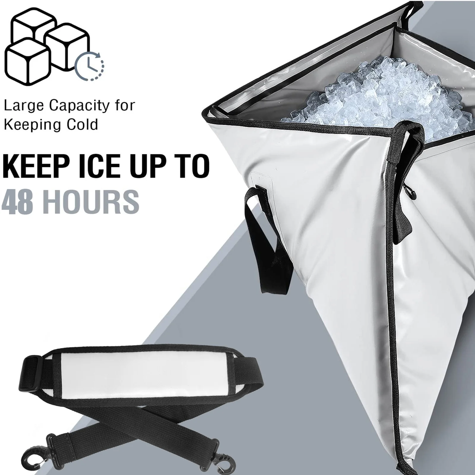 48x18'' Fish Cooler Bag With Waterproof Zipper - Image 3