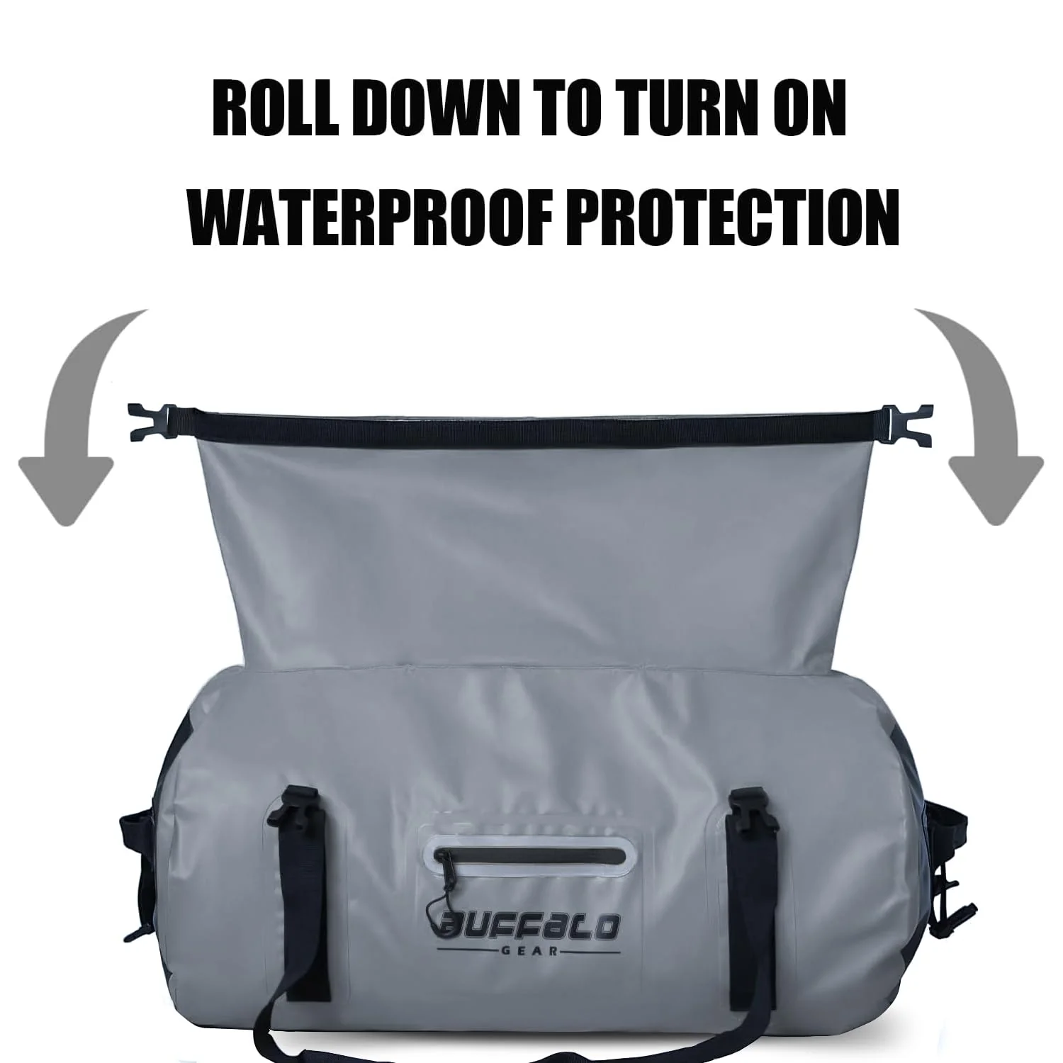 63QT Roll Top Waterproof Duffel Bag - Image 4