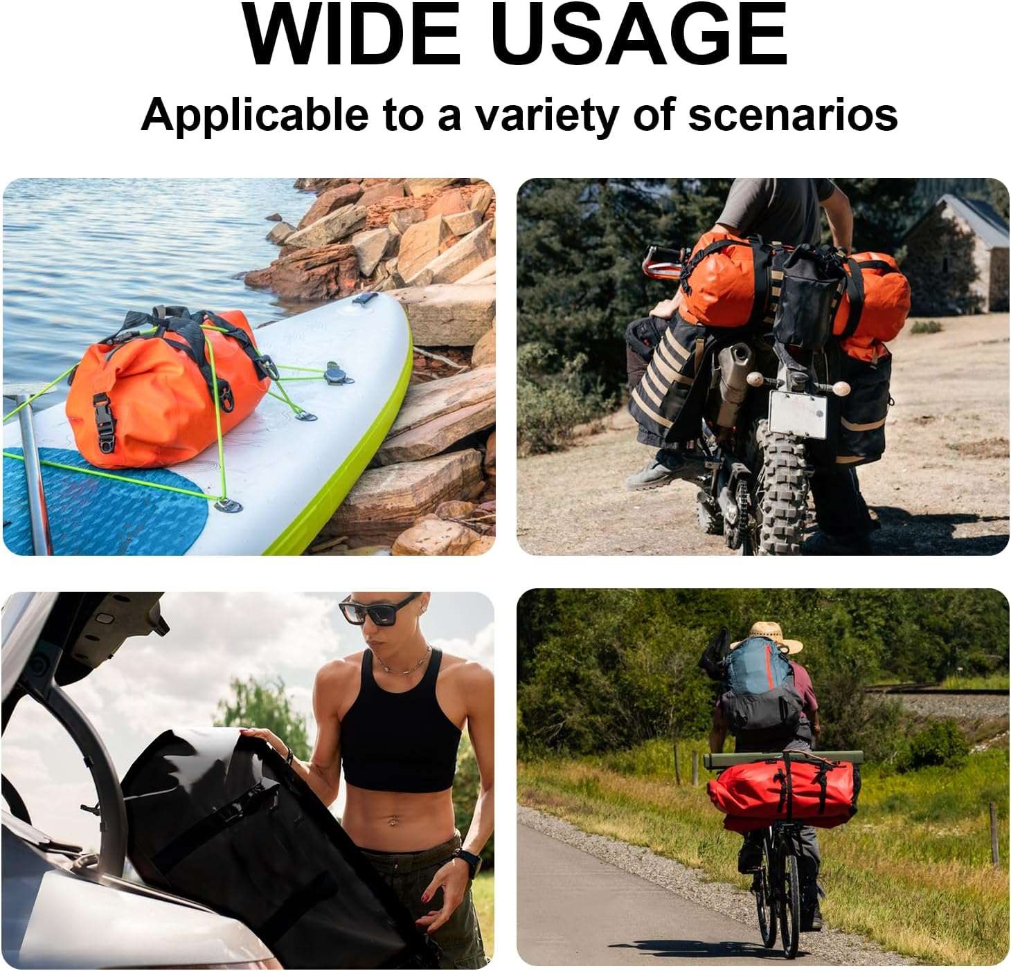 63QT Roll Top Waterproof Duffel Bag - Image 6