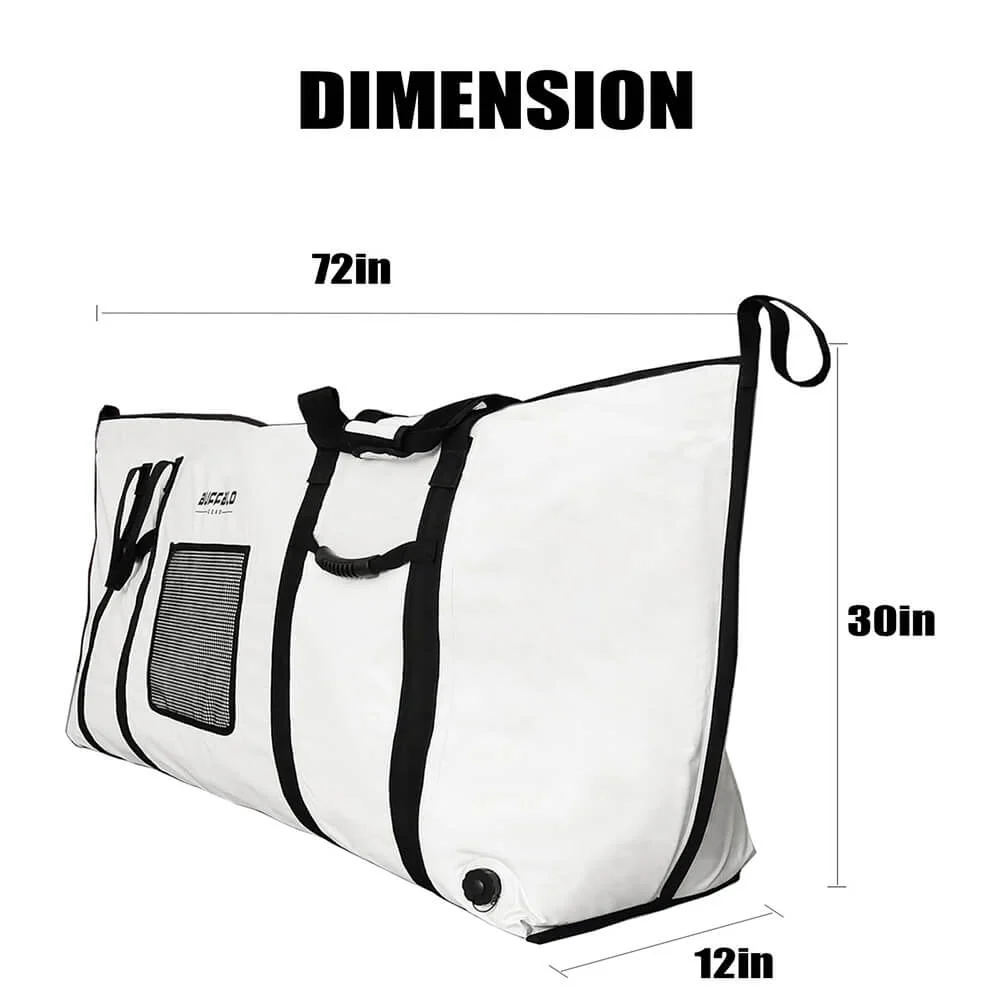 72x30'' Fish Cooler Bag With YKK Zipper, Flat Bottom - Image 5