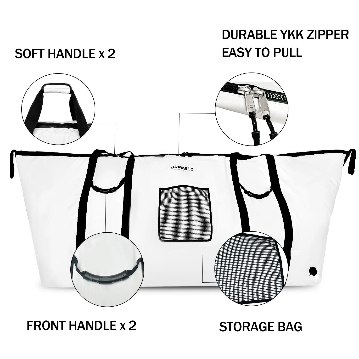 90'' Fish Cooler Bag With YKK Zipper - Image 3