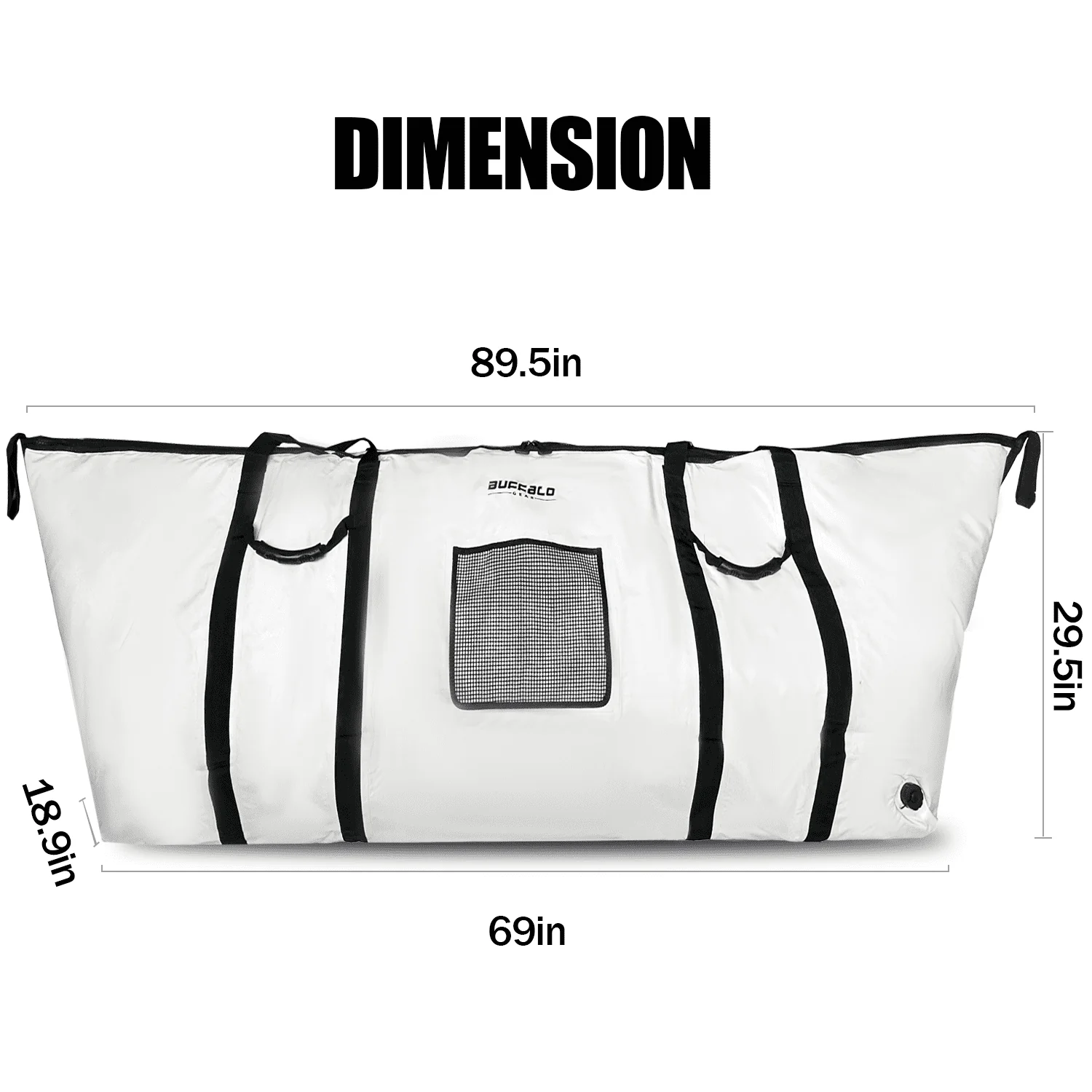 90'' Fish Cooler Bag With YKK Zipper - Image 7