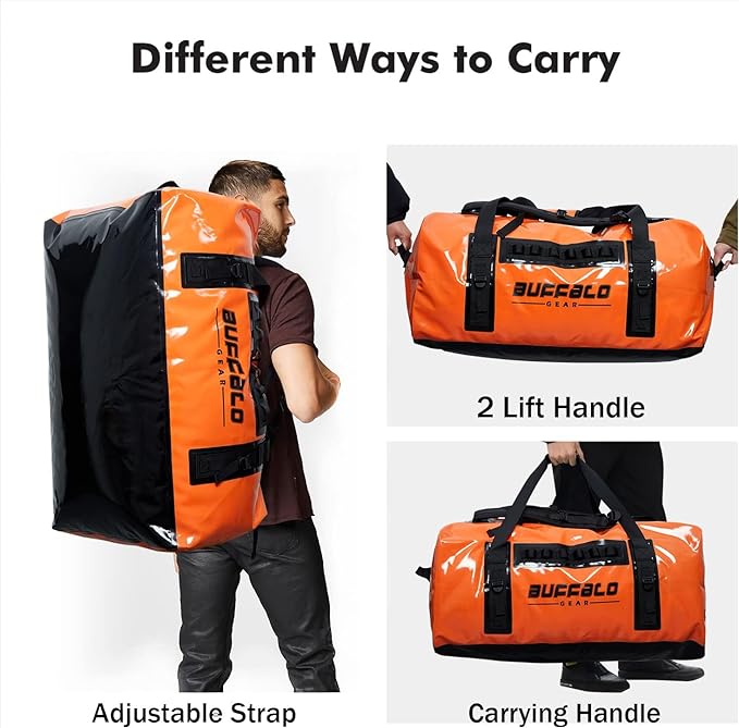127QT Duffel Dry Bag With Waterproof Zipper - Image 6
