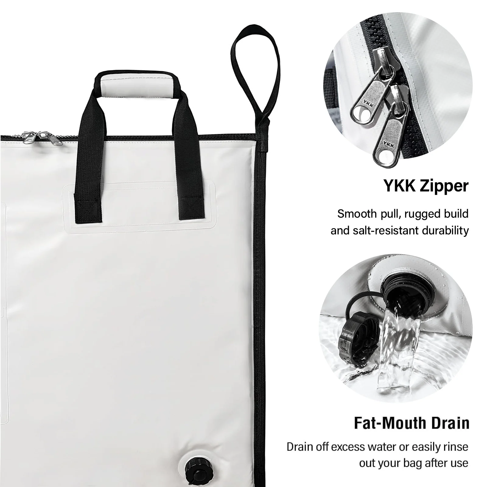 60x24'' Fish Cooler Bag with YKK Zipper - Image 4