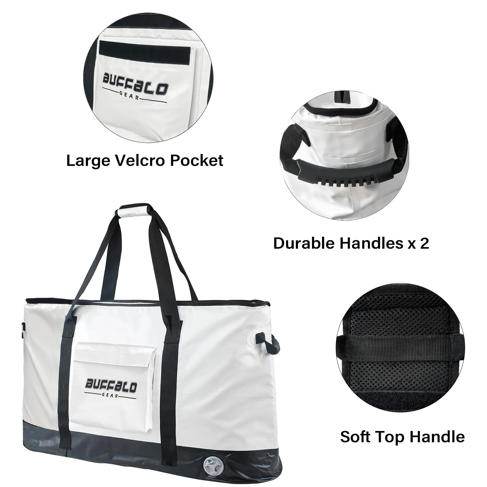 106QT Fish Cooler Bag with YKK Zipper - Image 4